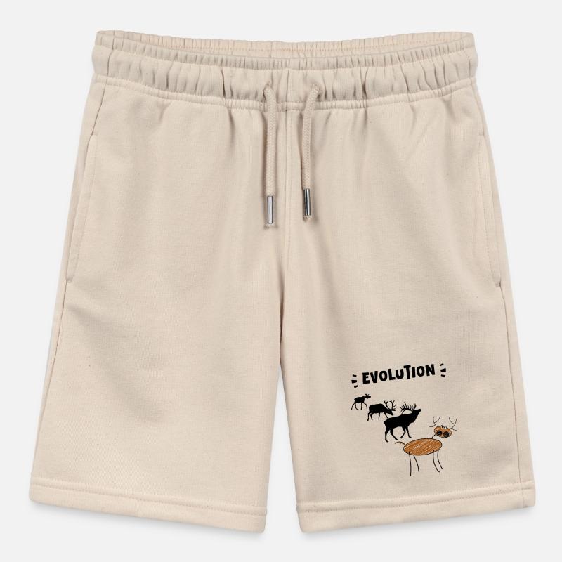 Die Evolution der Hirsche – Lustige Stadien der Evolution. Stanley/Stella Teenager Bio-Joggingshorts MINI BOLTER