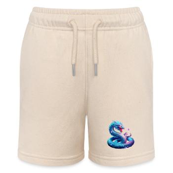 Dragon (03) - Stanley/Stella MINI BOLTER Organic Teen Jogging Shorts - soft Ecru - Front