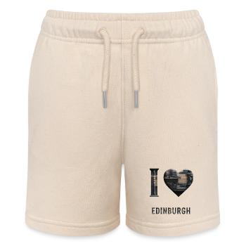 I Love Edinburgh – Stone City Architecture - Stanley/Stella Teenager Bio-Joggingshorts MINI BOLTER - Natur - Vorne