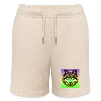 Wolf - Stanley/Stella MINI BOLTER Organic Teen Jogging Shorts - soft Ecru - Front