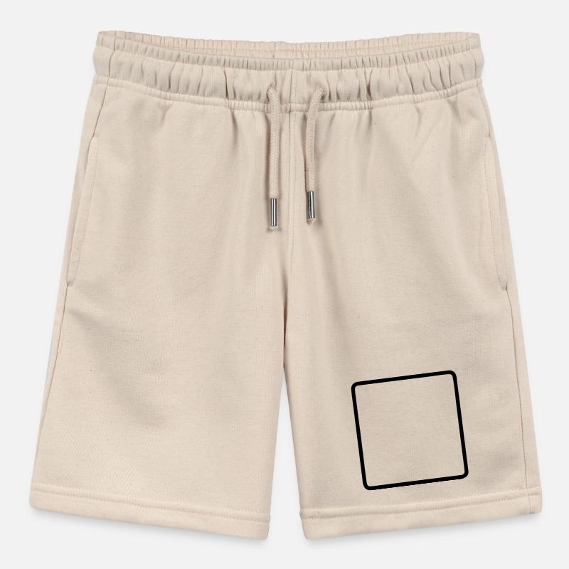 Square Frame Rounded Outline Stanley/Stella MINI BOLTER Organic Teen Jogging Shorts