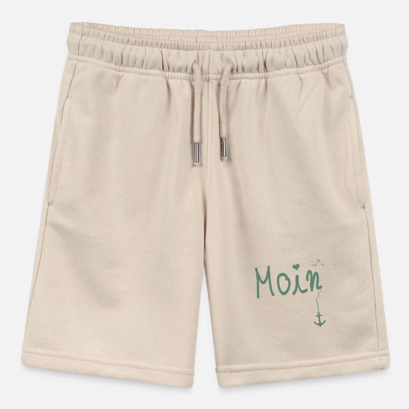 Moin Begrüßung Moin mit Möwe Stanley/Stella Teenager Bio-Joggingshorts MINI BOLTER