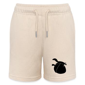 Das Eichhörnchen gegen die Eichel (schwarz) - Stanley/Stella Teenager Bio-Joggingshorts MINI BOLTER - Natur - Vorne