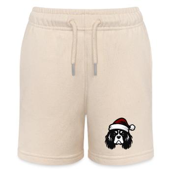 Cavalier King Weihnachtsmütze | Winter-Outfit - Stanley/Stella Teenager Bio-Joggingshorts MINI BOLTER - Natur - Vorne