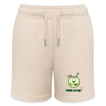 Beam me up - Funny alien emoticon - Stanley/Stella MINI BOLTER Organic Teen Jogging Shorts - soft Ecru - Front