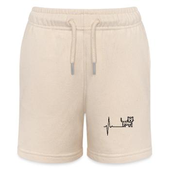Awaiting design upload - Stanley/Stella MINI BOLTER Organic Teen Jogging Shorts - soft Ecru - Front