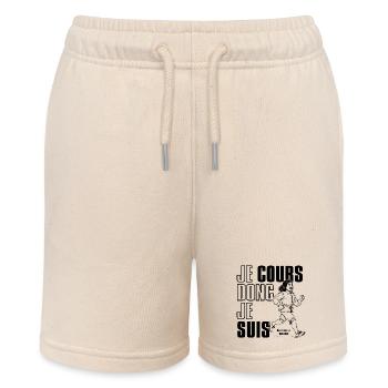 Ich laufe, also bin ich - Stanley/Stella Teenager Bio-Joggingshorts MINI BOLTER - Natur - Vorne