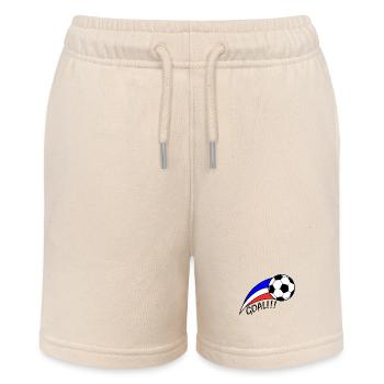 Football France Cool humor football - Stanley/Stella MINI BOLTER Organic Teen Jogging Shorts - soft Ecru - Front