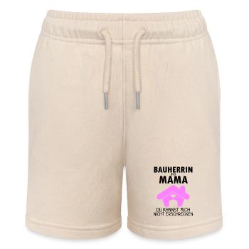 Bauherrin Mama Hausbau Baustelle Richtfest - Stanley/Stella Teenager Bio-Joggingshorts MINI BOLTER - Natur - Vorne