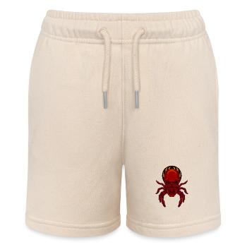 Creepy Skull Spider - Stanley/Stella MINI BOLTER Organic Teen Jogging Shorts - soft Ecru - Front