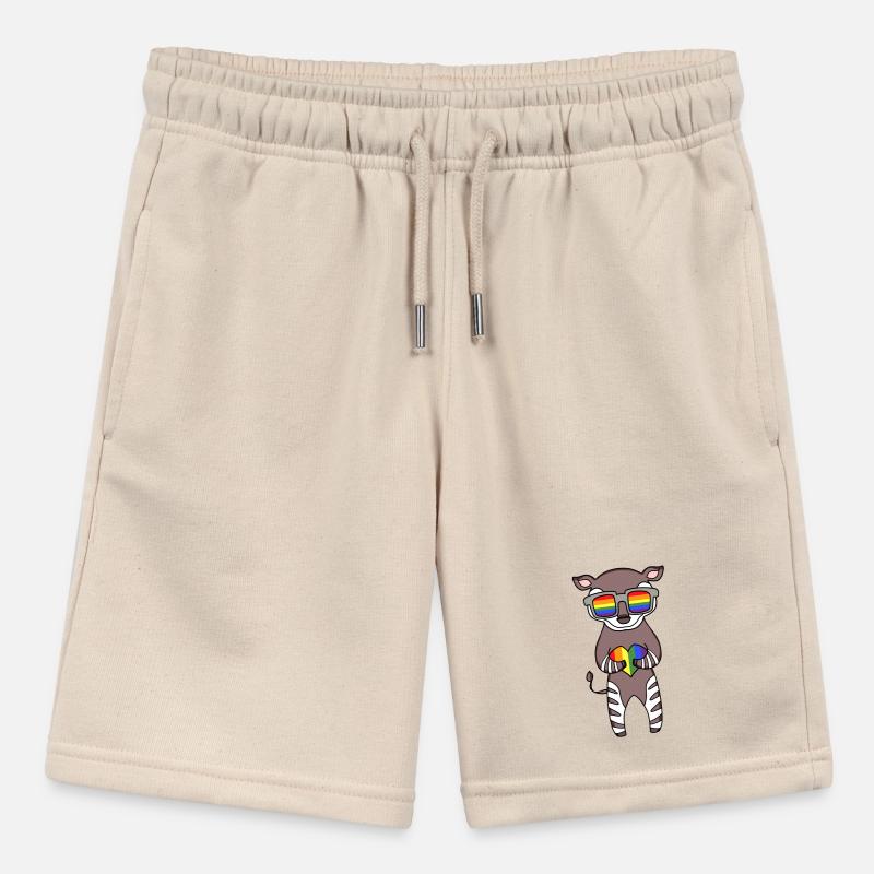 LGBT Tier Okapi Regenbogen Stanley/Stella Teenager Bio-Joggingshorts MINI BOLTER