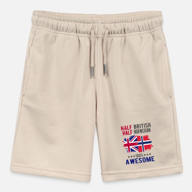 Half British Half Norwegian Stanley/Stella MINI BOLTER Organic Teen Jogging Shorts