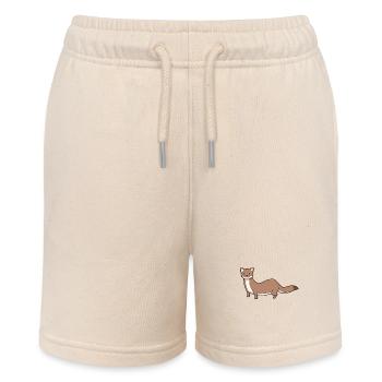 Kawaii Japan Wiesel - Stanley/Stella Teenager Bio-Joggingshorts MINI BOLTER - Natur - Vorne