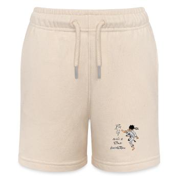 Ich bin 4 - Jungen Karate - Stanley/Stella Teenager Bio-Joggingshorts MINI BOLTER - Natur - Vorne