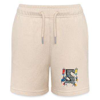 Medieval Knights Medieval History - Stanley/Stella MINI BOLTER Organic Teen Jogging Shorts - soft Ecru - Front