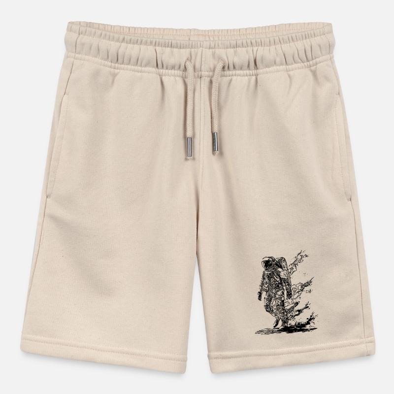Astronaut in Solar Storm Moondust Nebula Stanley/Stella MINI BOLTER Organic Teen Jogging Shorts