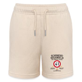 41. Geburtstag Schonend Behandeln Oldtimer Ist 41 - Stanley/Stella Teenager Bio-Joggingshorts MINI BOLTER - Natur - Vorne