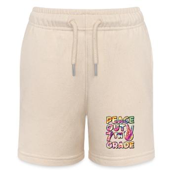Peace Out 1. Klasse Letzter Schultag - Stanley/Stella Teenager Bio-Joggingshorts MINI BOLTER - Natur - Vorne