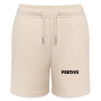 Pensive Vintage Mood Emotion Black Text Apparel - Stanley/Stella Teenager Bio-Joggingshorts MINI BOLTER - Natur - Vorne