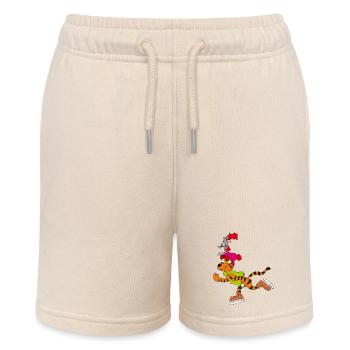 Skating with the Tiger - Stanley/Stella MINI BOLTER Organic Teen Jogging Shorts - soft Ecru - Front