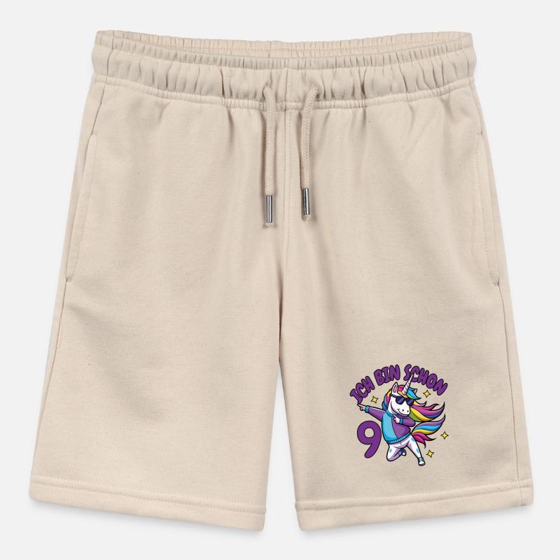 ich bin schon 9 Geburtstags Geschenk Mädchen shirt Stanley/Stella Teenager Bio-Joggingshorts MINI BOLTER