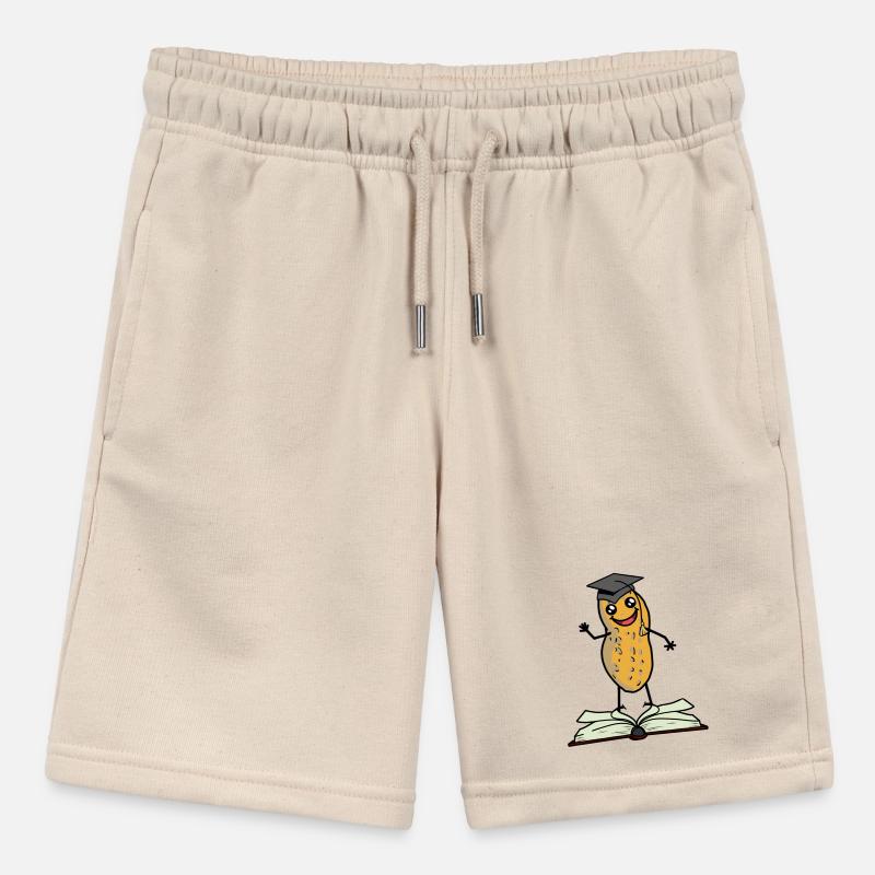 Peanut Scholar Student Learning Study High School Stanley/Stella MINI BOLTER Organic Teen Jogging Shorts