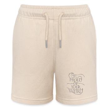 be proud of Your Weird - Stanley/Stella MINI BOLTER Organic Teen Jogging Shorts - soft Ecru - Front