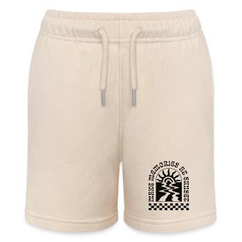 Make Memories At Sunset Retro Sonnenuntergang - Stanley/Stella Teenager Bio-Joggingshorts MINI BOLTER - Natur - Vorne