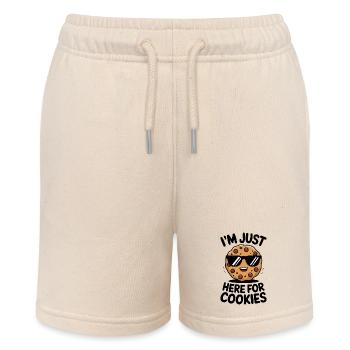 Cookies Saying Chocolate Cookies Funny Cookie Gift - Stanley/Stella MINI BOLTER Organic Teen Jogging Shorts - soft Ecru - Front