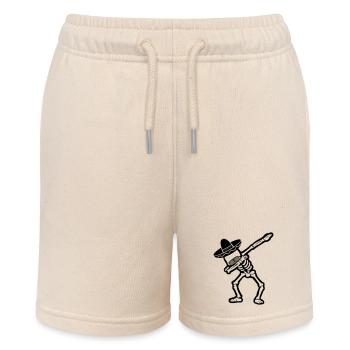 cool skull dabbing - Stanley/Stella Teenager Bio-Joggingshorts MINI BOLTER - Natur - Vorne