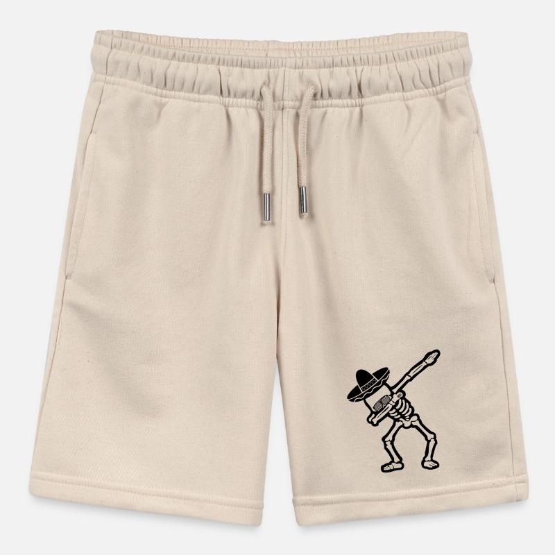Cool Skull Dabbing Stanley/Stella MINI BOLTER Organic Teen Jogging Shorts