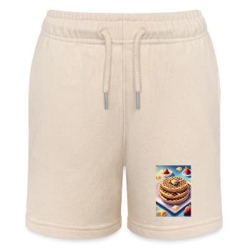 Großer Haufen Pfannkuchen - Stanley/Stella Teenager Bio-Joggingshorts MINI BOLTER - Natur - Vorne