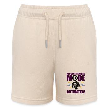 Gamer Procrastigame Mode Activated Gaming - Stanley/Stella Teenager Bio-Joggingshorts MINI BOLTER - Natur - Vorne