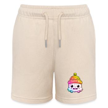 Winter Eskimo Comic Winterlich - Stanley/Stella Teenager Bio-Joggingshorts MINI BOLTER - Natur - Vorne