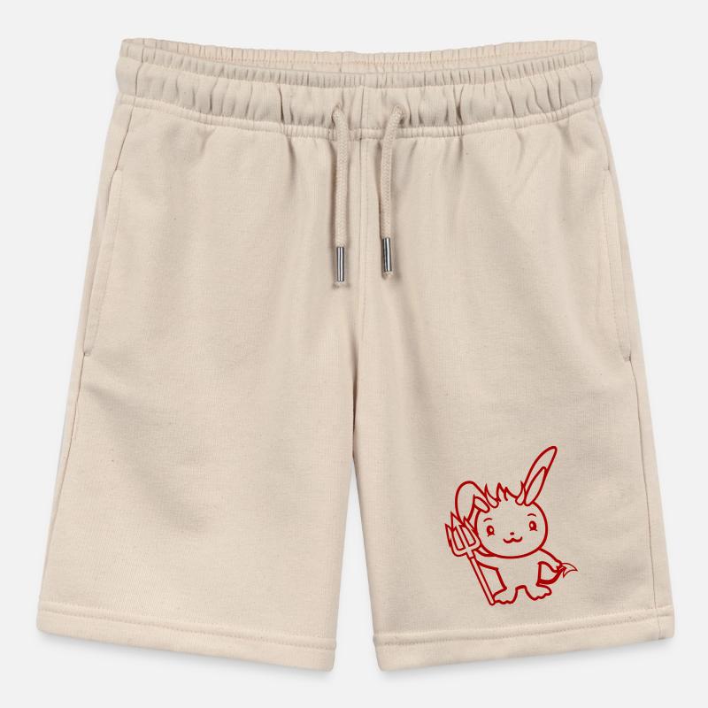 Bunny Devil Demon Evil Satan Hell Trident Costume Stanley/Stella MINI BOLTER Organic Teen Jogging Shorts