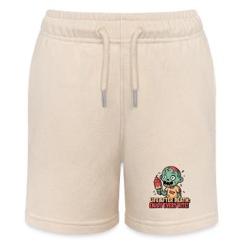 ZOMBIES, LIFE AFTER DEATH - Stanley/Stella MINI BOLTER Organic Teen Jogging Shorts - soft Ecru - Front