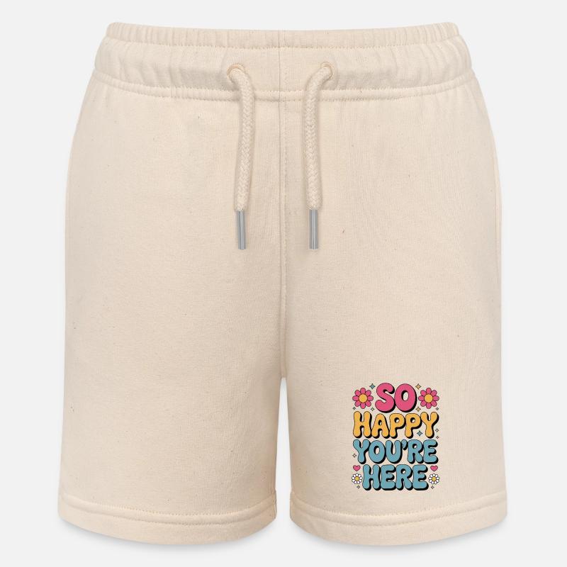 Tellement content que vous soyez ici Retro - Short bio MINI BOLTER Stanley/Stella Ado - écru doux