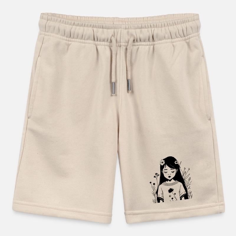 Abstract Cosmic Wave Pattern Tee Stanley/Stella MINI BOLTER Organic Teen Jogging Shorts