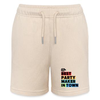 Bester Partymacher  / Best Party Maker in Town - Stanley/Stella Teenager Bio-Joggingshorts MINI BOLTER - Natur - Vorne