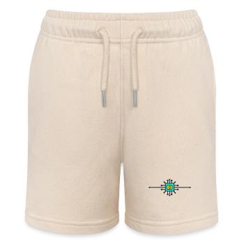 Computer Chip Digital Sensor - Stanley/Stella MINI BOLTER Organic Teen Jogging Shorts - soft Ecru - Front