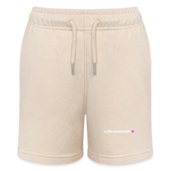 Herzensmensch Herz - Stanley/Stella Teenager Bio-Joggingshorts MINI BOLTER - Natur - Vorne