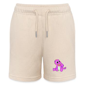 Dino Dinosaurier Fantasy Kinder Baby Kleinkind - Stanley/Stella Teenager Bio-Joggingshorts MINI BOLTER - Natur - Vorne
