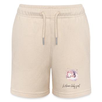 Willkommen, Baby Girl - Stanley/Stella Teenager Bio-Joggingshorts MINI BOLTER - Natur - Vorne
