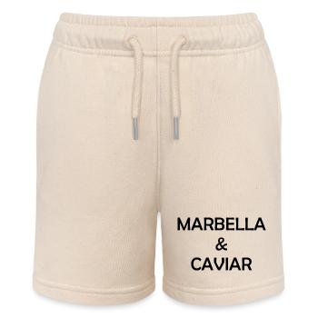 Marbella and Cavian Spain Espana Spanien - Stanley/Stella MINI BOLTER Organic Teen Jogging Shorts - soft Ecru - Front
