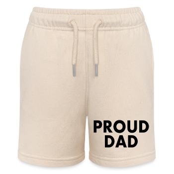 Proud dad - Stanley/Stella MINI BOLTER Organic Teen Jogging Shorts - soft Ecru - Front