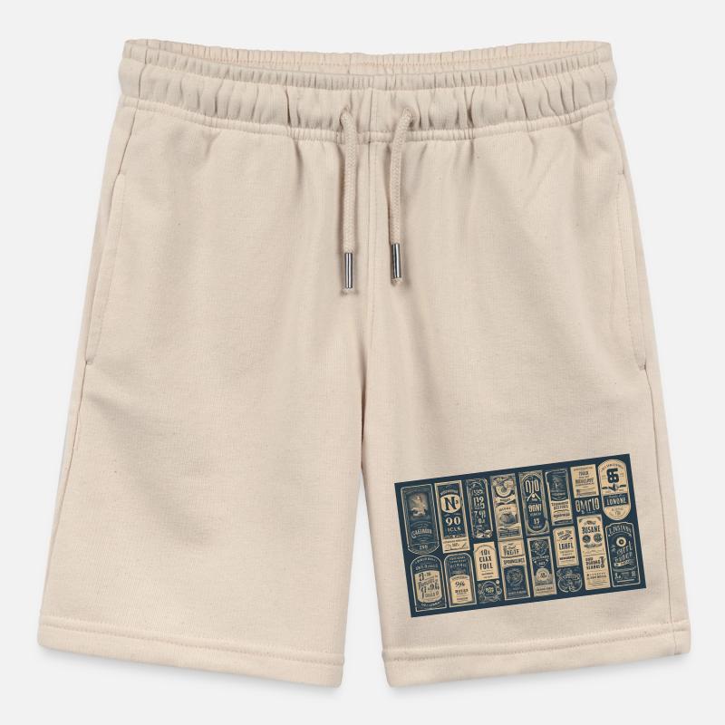 vintage retro designs Stanley/Stella MINI BOLTER Organic Teen Jogging Shorts