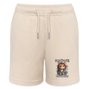 Ganz dünnes Eis Freundchen - Stanley/Stella Teenager Bio-Joggingshorts MINI BOLTER - Natur - Vorne