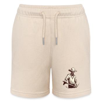 Angry Peasant No. 2 - Stanley/Stella MINI BOLTER Organic Teen Jogging Shorts - soft Ecru - Front