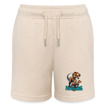 Papasaurus Rex - Stanley/Stella Teenager Bio-Joggingshorts MINI BOLTER - Natur - Vorne