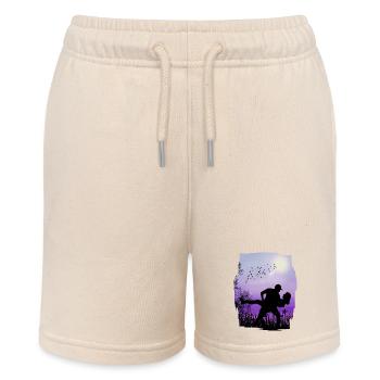 valentine LOVE - Stanley/Stella MINI BOLTER Organic Teen Jogging Shorts - soft Ecru - Front